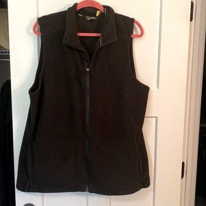 Black Cabelas Zip Up Vest, 2XL